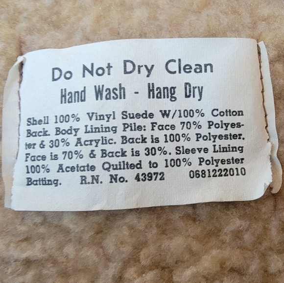 Vintage Fingerhut Fashions Vinyl Suede Coat - Picture 6 of 6